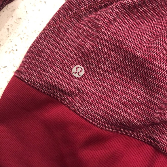 Red workout sweater. Half zip. - Picture 4 of 4